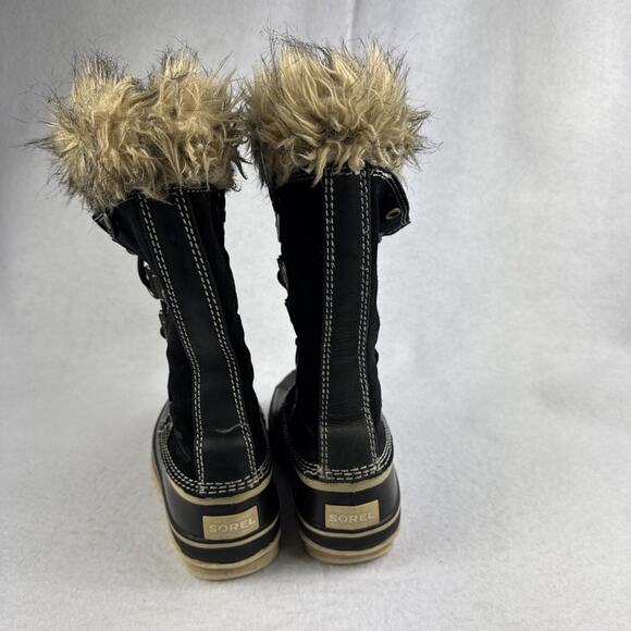 Sorel Boots Joan of Arctic Tall Winter Size 6 Waterproof Faux Fur Brown Tan Snow - Picture 5 of 6